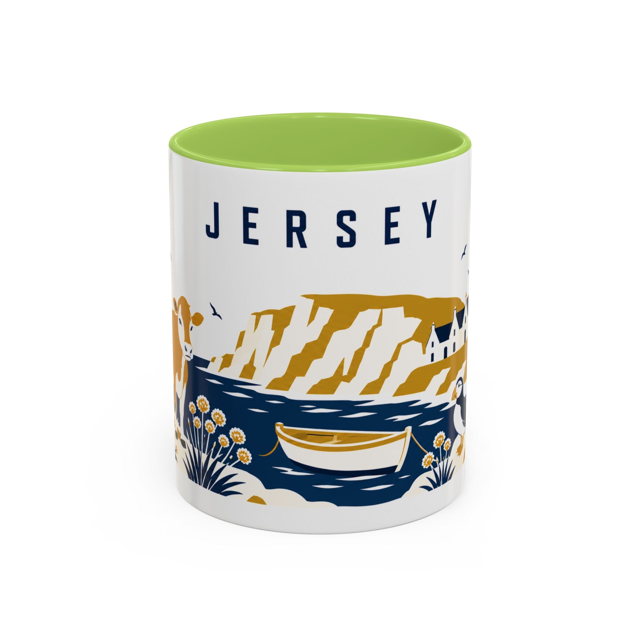 Jersey Coffee Mug | Travel Souvenir Accent Mug | Country Gift Ceramic Cup 11oz 15oz