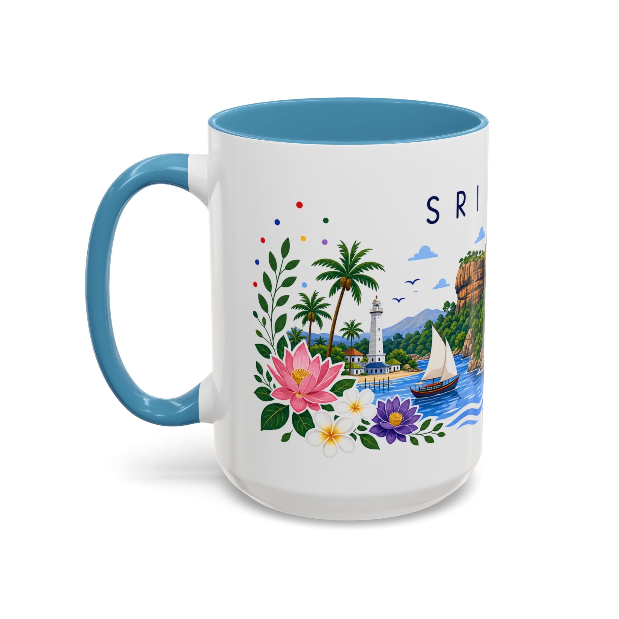 Sri Lanka Coffee Mug | Travel Souvenir Accent Mug | Place Gift Ceramic Cup 11oz 15oz