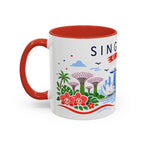 Singapore Coffee Mug | Travel Souvenir Accent Mug | Country Gift Ceramic Cup 11oz 15oz