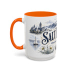 Salt Lake City Coffee Mug | United States Travel Souvenir | Vintage Illustrated City Gift | 11 oz 15 oz Accent Mug