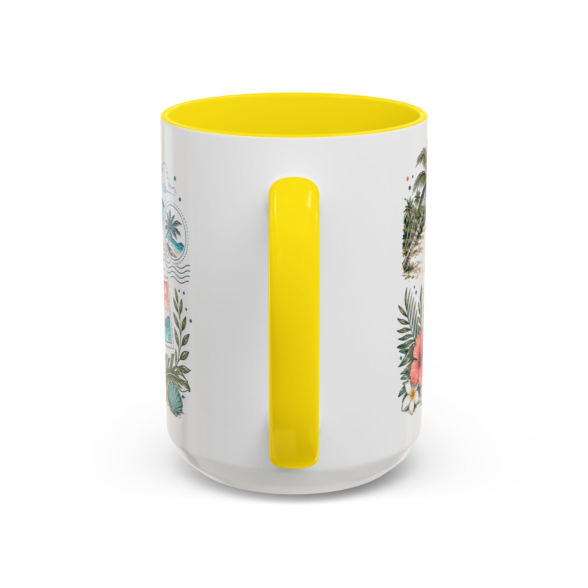 Boracay Coffee Mug | Travel Destination Souvenir Gift | Accent Color Ceramic 11oz 15oz