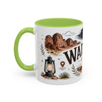 Wadi Rum Coffee Mug | Travel Destination Souvenir Gift | Accent Color Ceramic 11oz 15oz