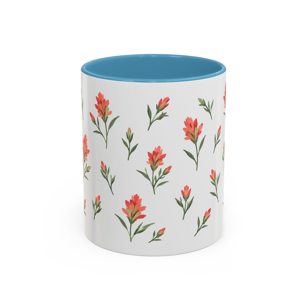 Wyoming Indian Paintbrush Mug, State Flower Floral Coffee Cup, 11oz Botanical Gift