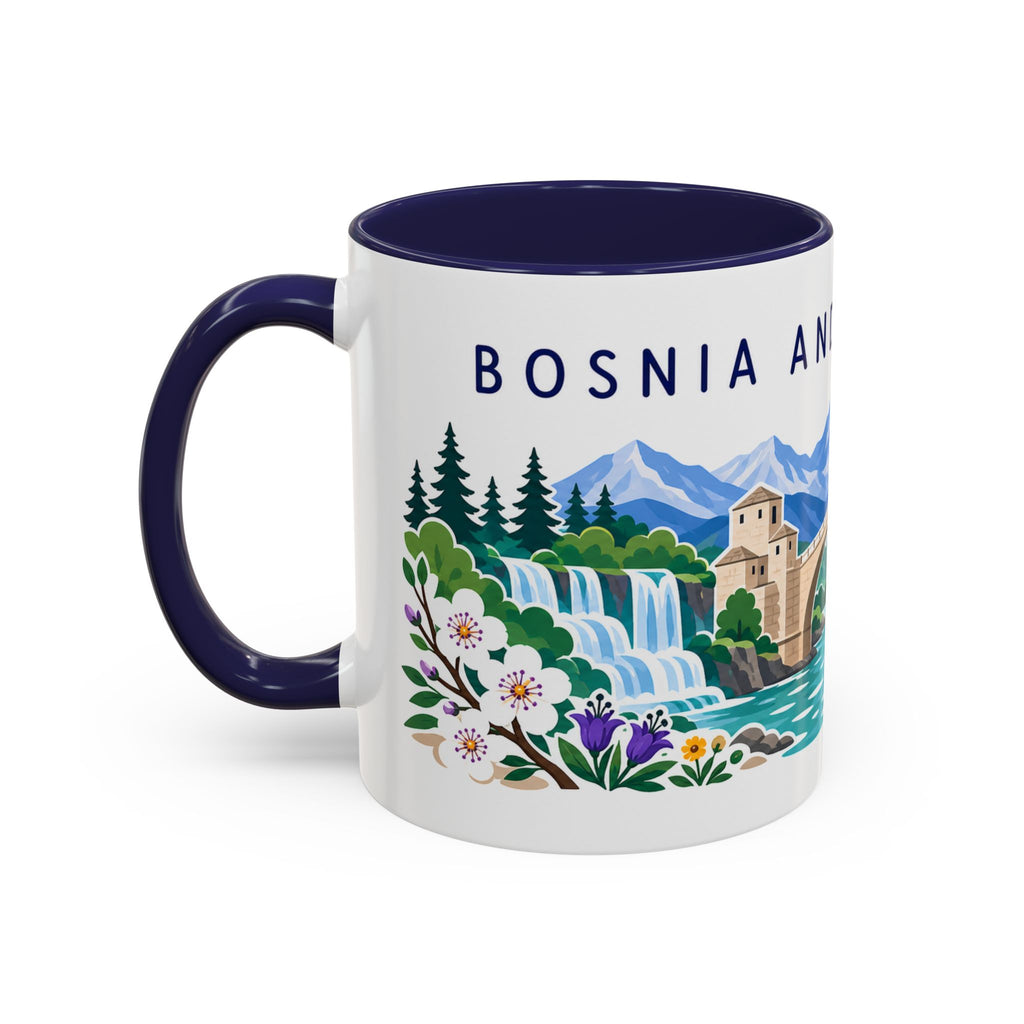 Bosnia and Herzegovina Coffee Mug | Travel Souvenir Accent Mug | Country Gift Ceramic Cup 11oz 15oz