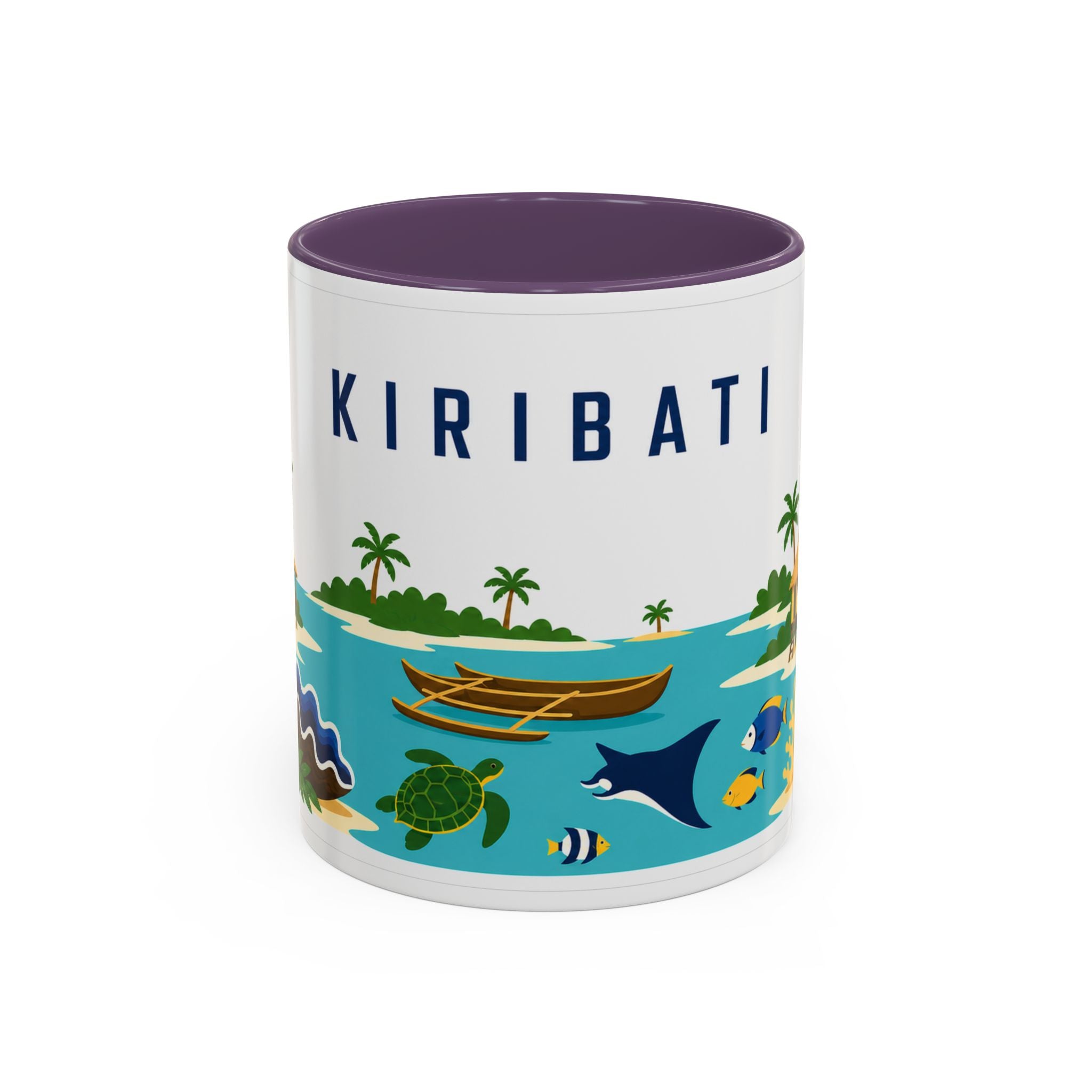 Kiribati Coffee Mug | Travel Souvenir Accent Mug | Country Gift Ceramic Cup 11oz 15oz
