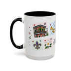 New Orleans Coffee Mug | Postage Stamp Collage Mug | Travel Souvenir Accent Cup 11oz 15oz