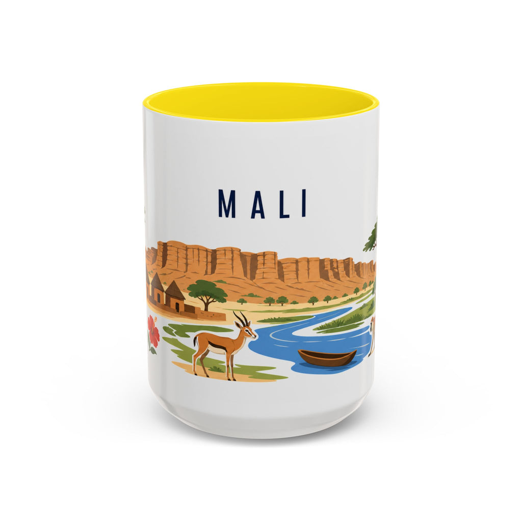 Mali Coffee Mug | Travel Souvenir Accent Mug | Country Gift Ceramic Cup 11oz 15oz