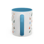 Christmas Mug | Watercolor Tree Gifts Wreath Holiday Cup | Accent Coffee Mug 11oz 15oz