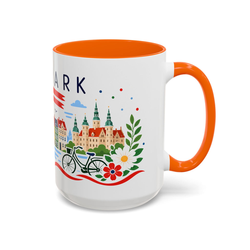 Denmark Coffee Mug | Travel Souvenir Accent Mug | Country Gift Ceramic Cup 11oz 15oz