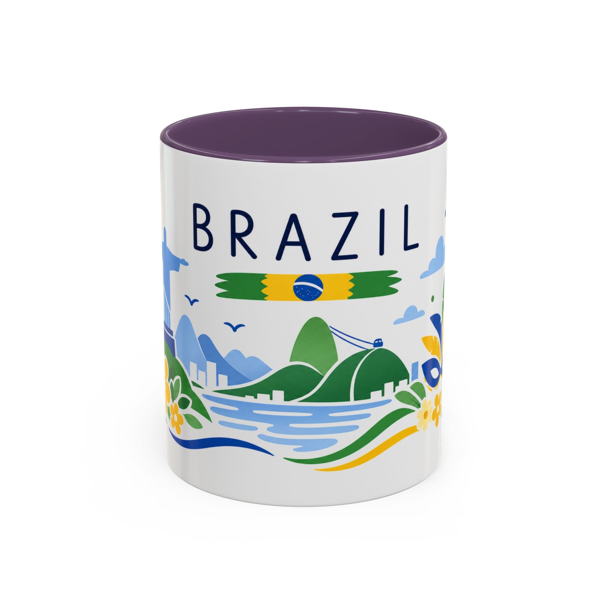 Brazil Coffee Mug | Travel Souvenir Accent Mug | Country Gift Ceramic Cup 11oz 15oz