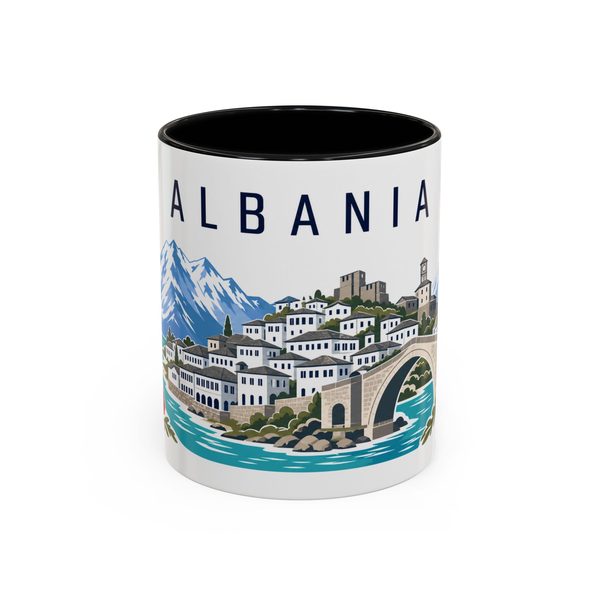 Albania Coffee Mug | Travel Souvenir Accent Mug | Country Gift Ceramic Cup 11oz 15oz