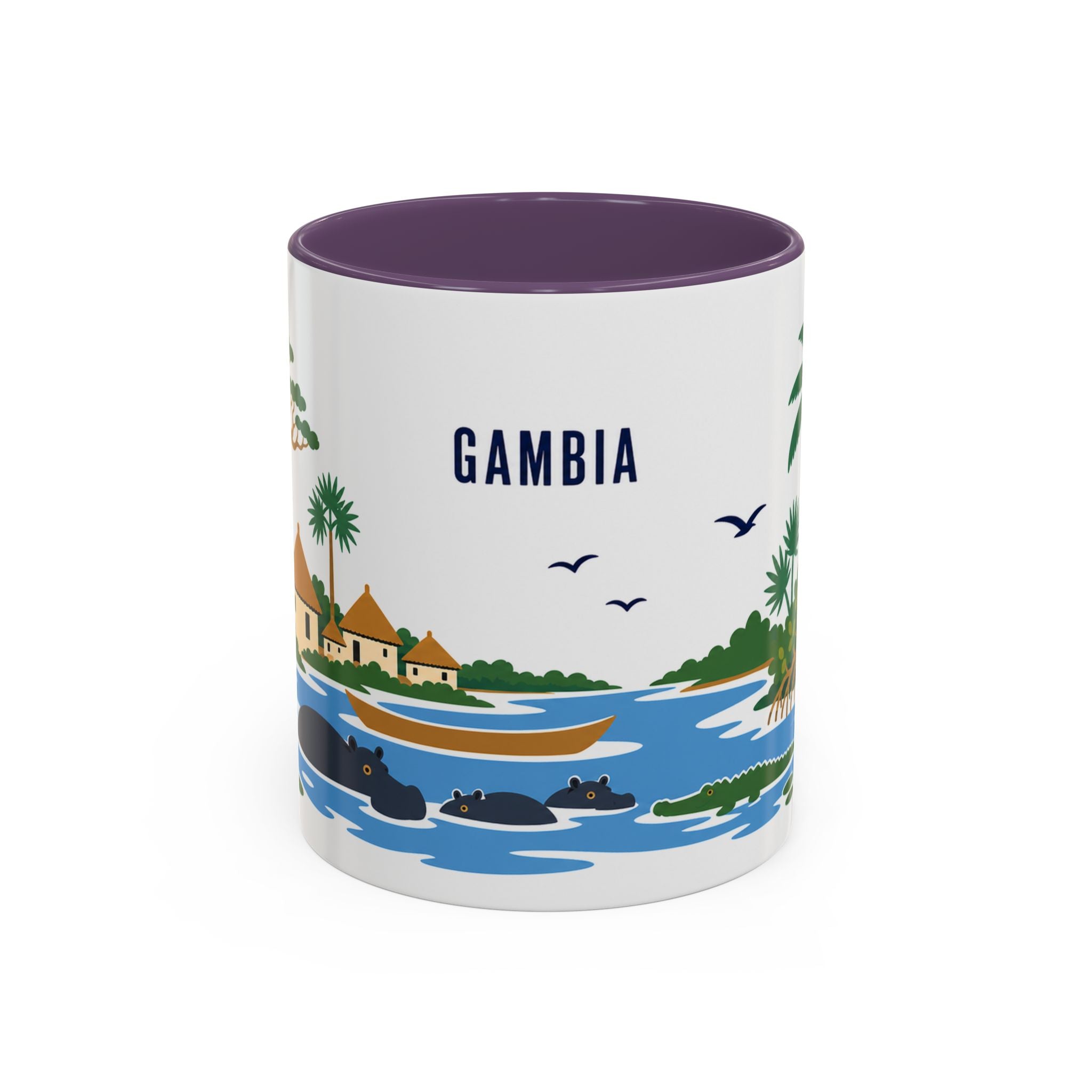 Gambia Coffee Mug | Travel Souvenir Accent Mug | Country Gift Ceramic Cup 11oz 15oz