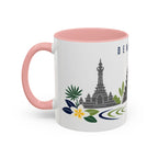 Denpasar Coffee Mug | Indonesia Travel Souvenir | Porcelain Decal City Gift | 11oz 15oz Accent Mug