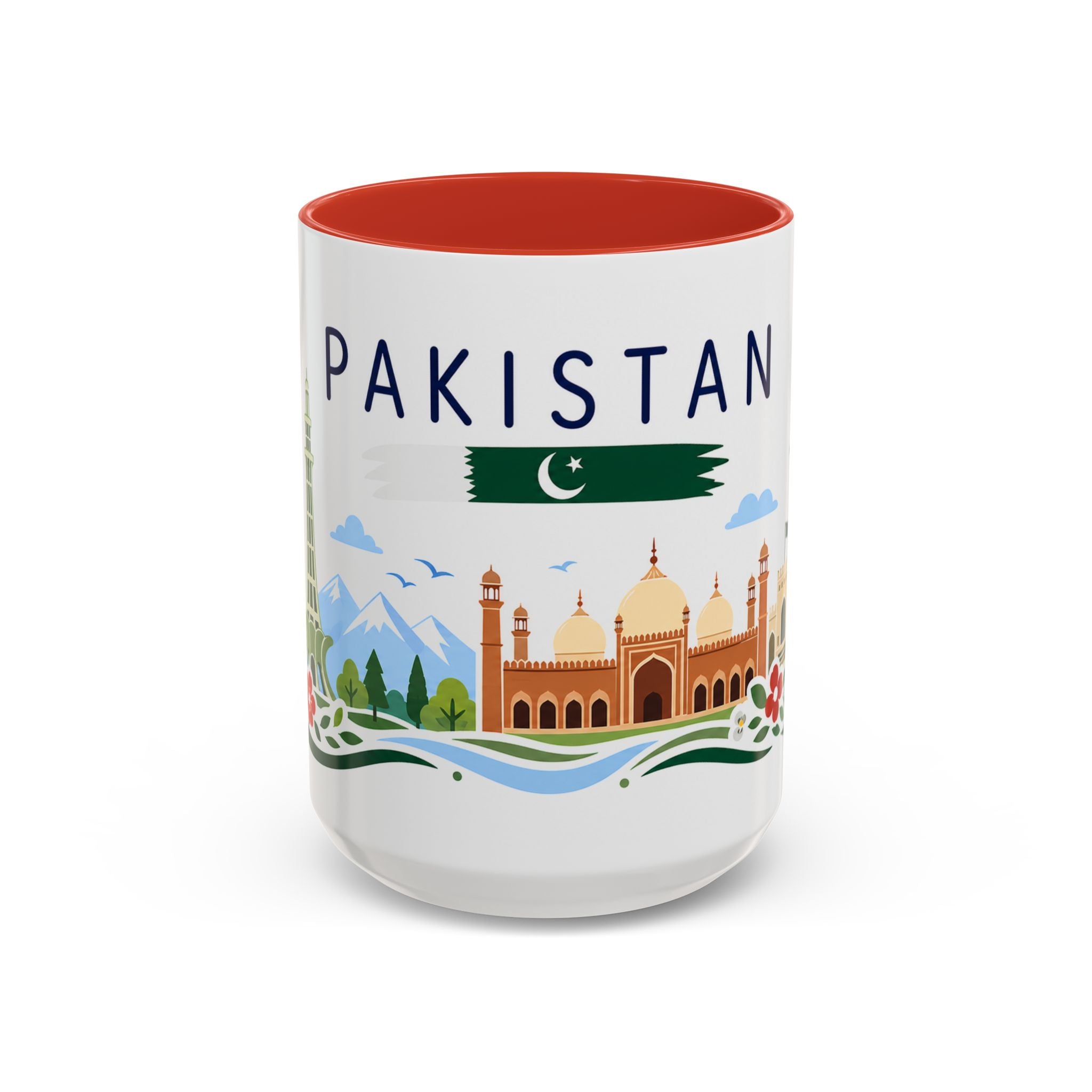 Pakistan Coffee Mug | Travel Souvenir Accent Mug | Country Gift Ceramic Cup 11oz 15oz