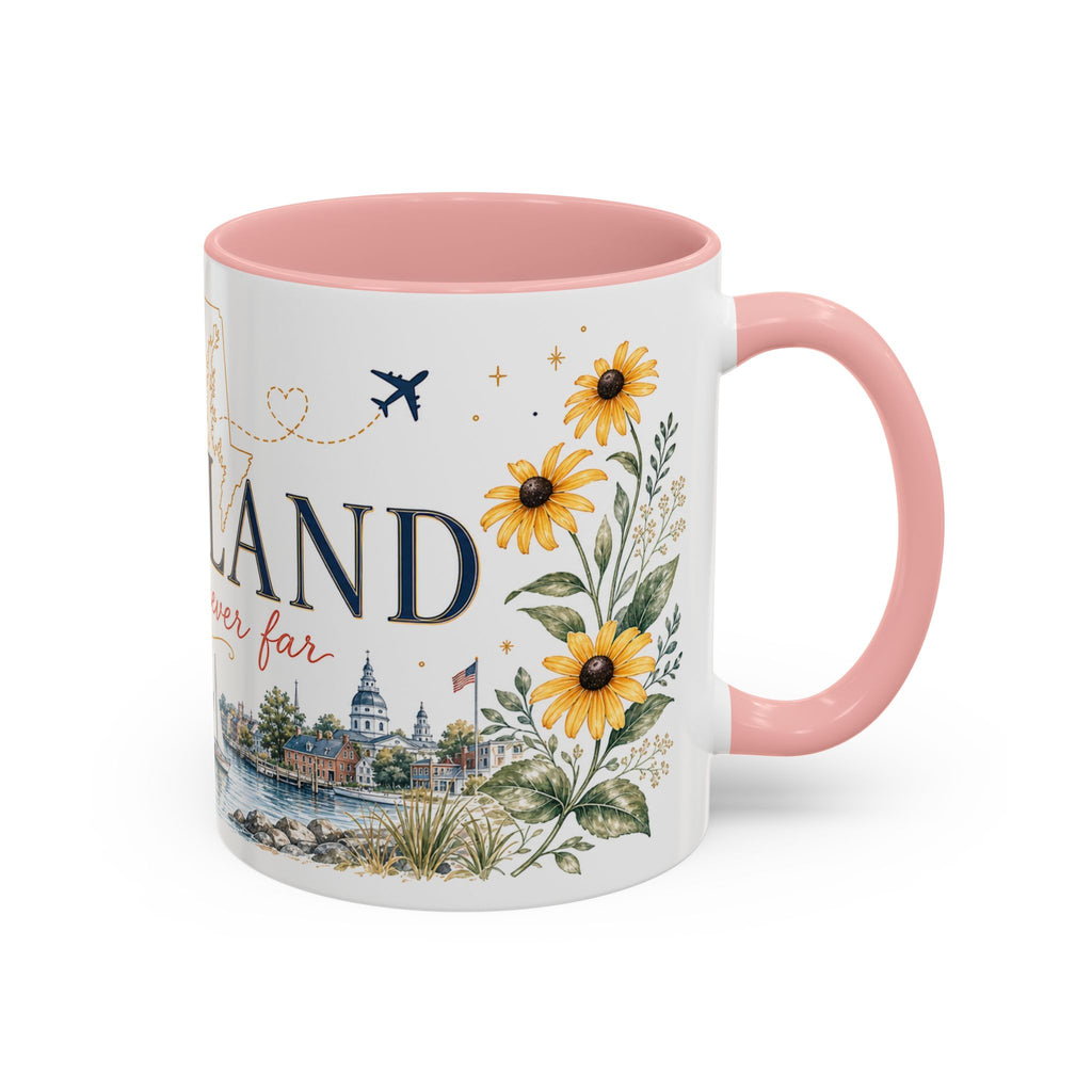 Maryland State Map Mug | Homesick Gift, Long Distance Friendship Coffee Cup (11oz 15oz)