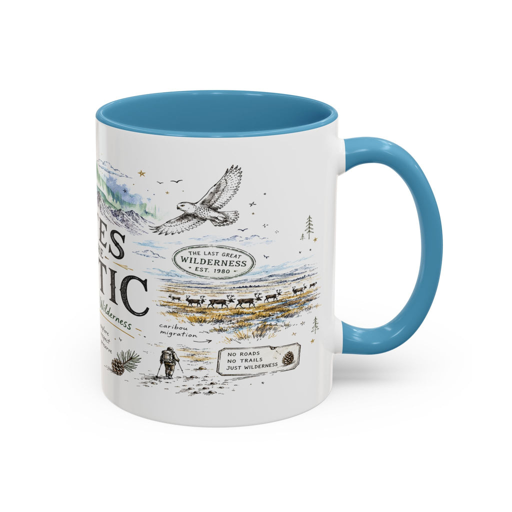 Gates of the Arctic National Park Coffee Mug | Alaska Arctic Wilderness Gift | Accent Color Ceramic 11oz 15oz