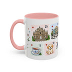 Macau Coffee Mug | Postage Stamp Collage Mug | Travel Souvenir Accent Cup 11oz 15oz