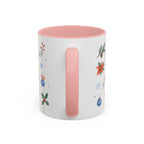 Woodland Christmas Mug | Deer Bird Watercolor Holiday Gift | Accent Cup 11oz 15oz