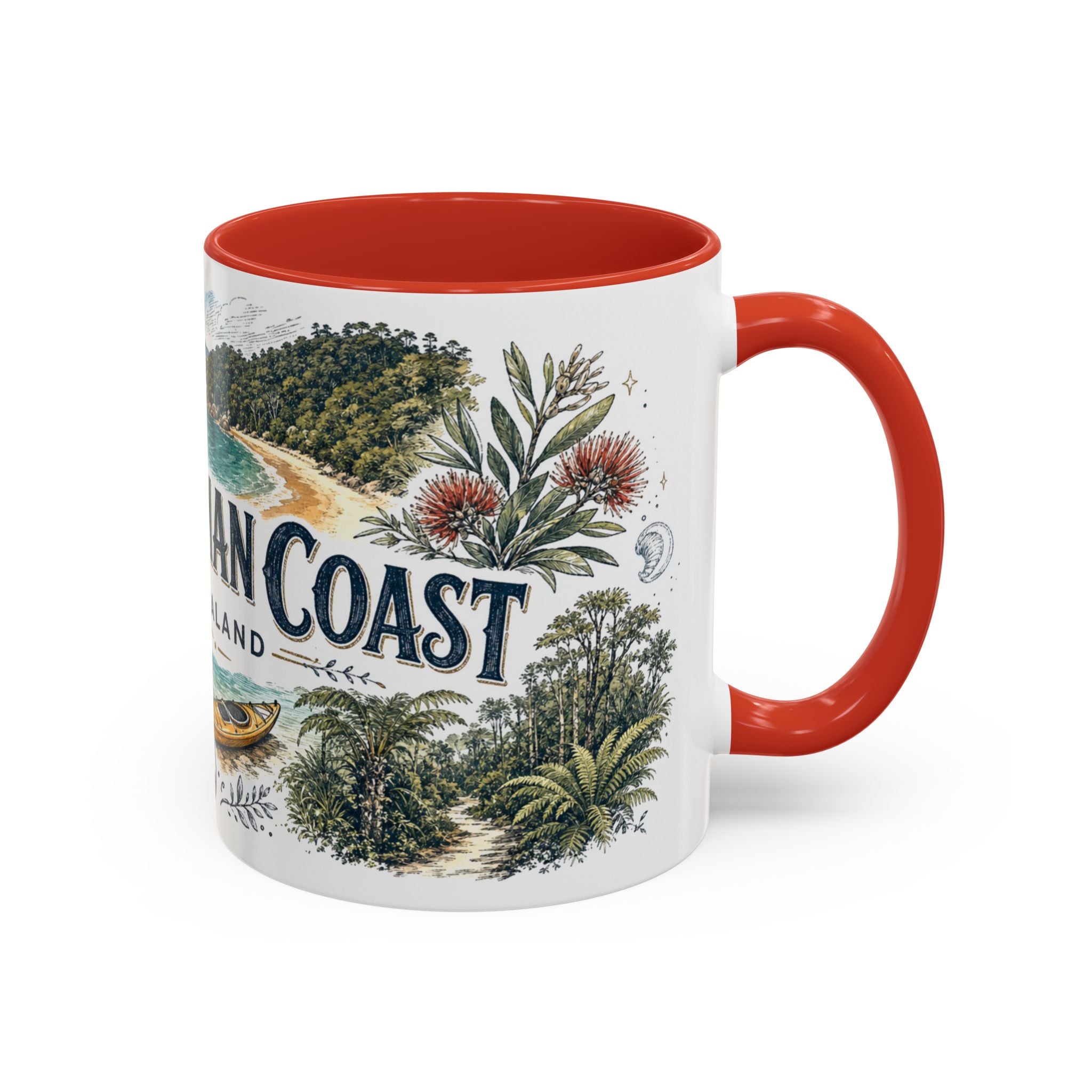 Abel Tasman Coast Mug, New Zealand Travel Souvenir, Bucket List Gift, Accent Ceramic Coffee Mug 11oz 15oz