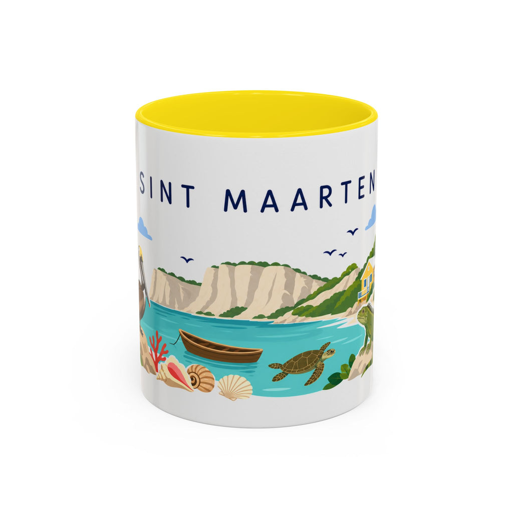 Sint Maarten Coffee Mug | Travel Souvenir Accent Mug | Country Gift Ceramic Cup 11oz 15oz