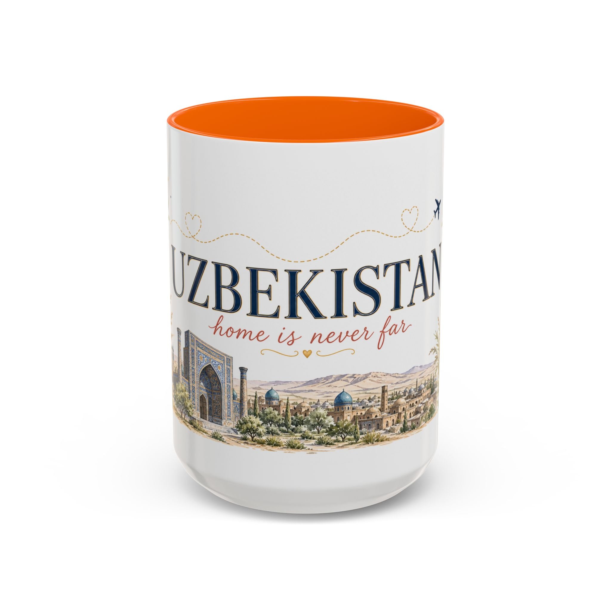 Uzbekistan Home Country Mug | Moving Away Gift | Long Distance Friendship | 11 oz 15 oz Accent Mug
