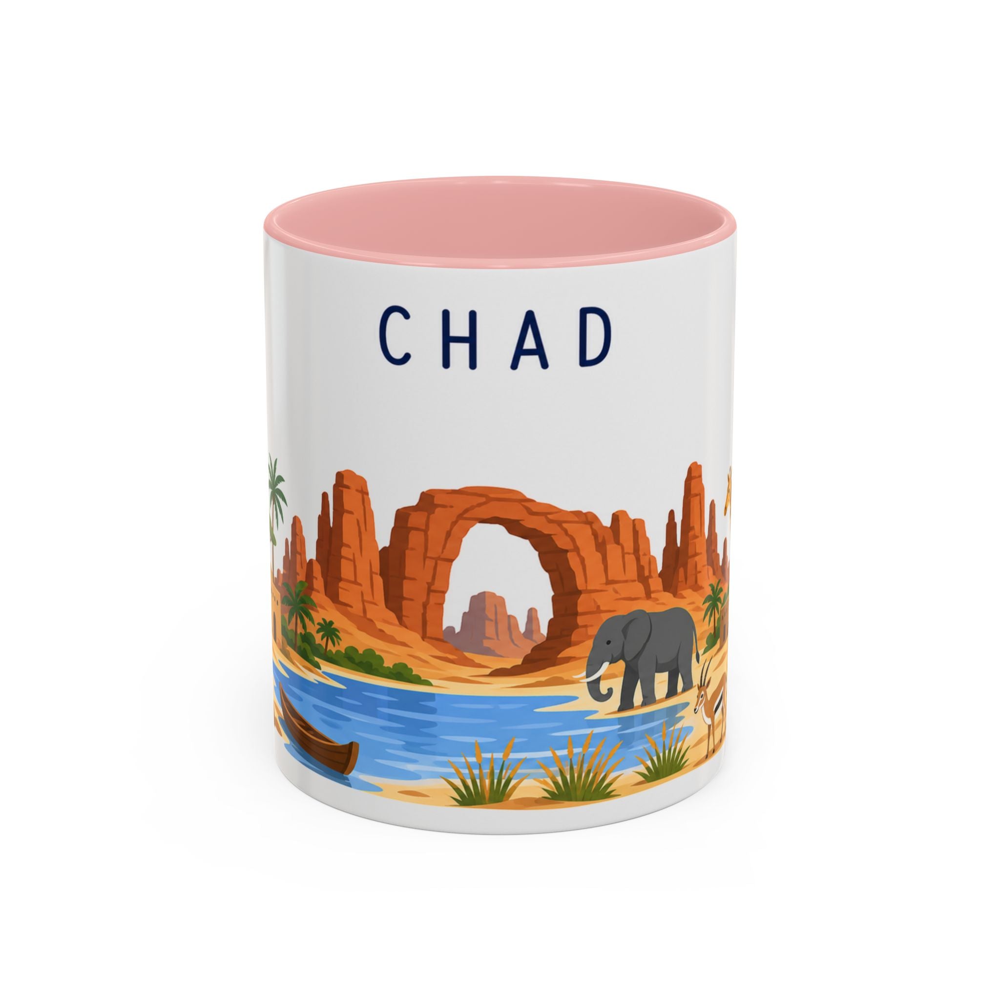 Chad Coffee Mug | Travel Souvenir Accent Mug | Country Gift Ceramic Cup 11oz 15oz