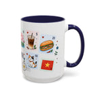 Ho Chi Minh City Coffee Mug | Postage Stamp Collage Mug | Travel Souvenir Accent Cup 11oz 15oz