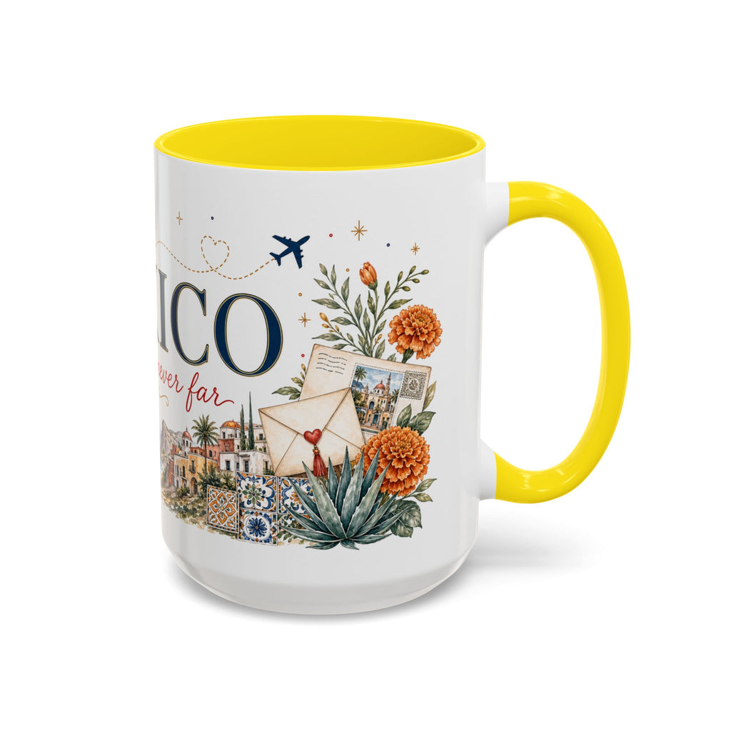 Mexico Home Country Mug | Moving Away Gift | Long Distance Friendship | 11 oz 15 oz Accent Mug