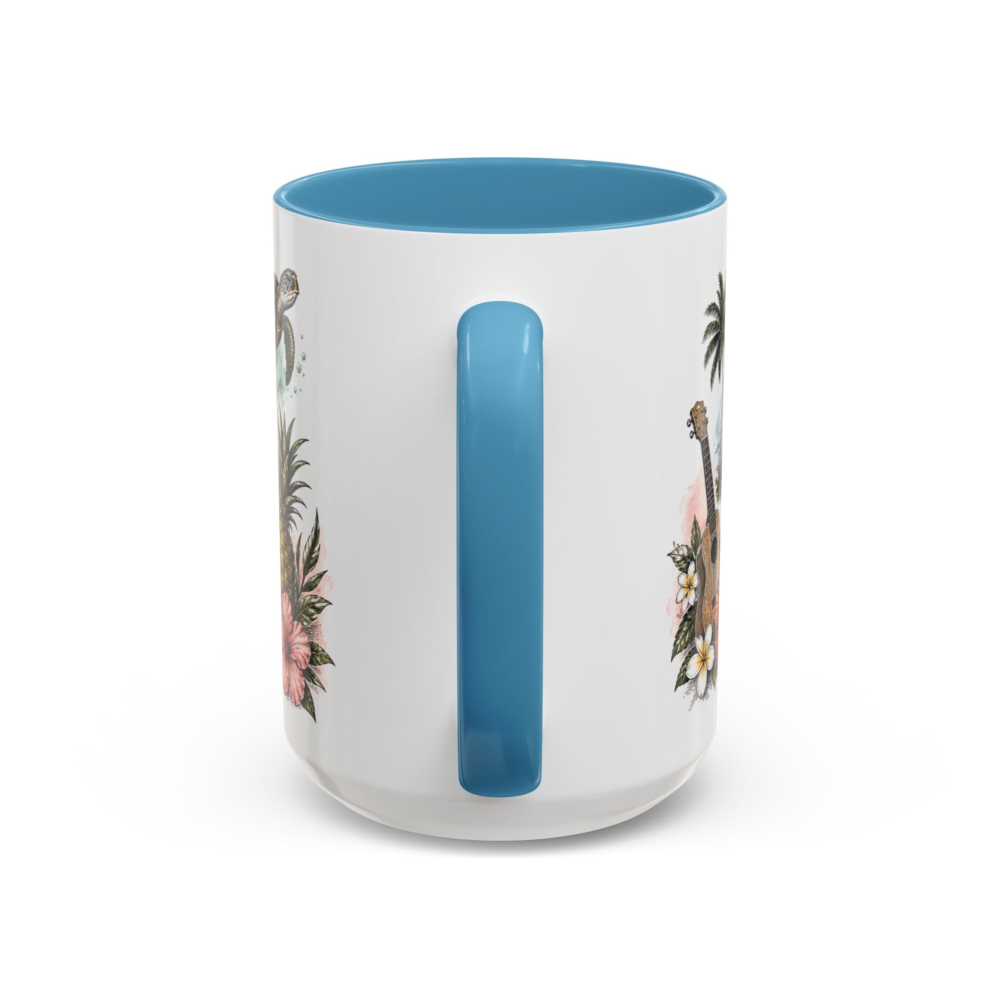 Honolulu Coffee Mug | United States Travel Souvenir | Vintage Illustrated City Gift | 11 oz 15 oz Accent Mug