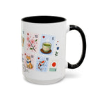 Kyoto Coffee Mug | Postage Stamp Collage Mug | Travel Souvenir Accent Cup 11oz 15oz