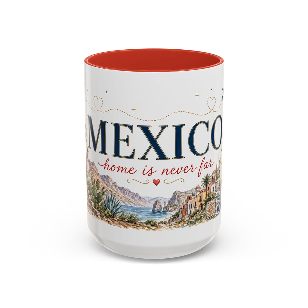 Mexico Home Country Mug | Moving Away Gift | Long Distance Friendship | 11 oz 15 oz Accent Mug