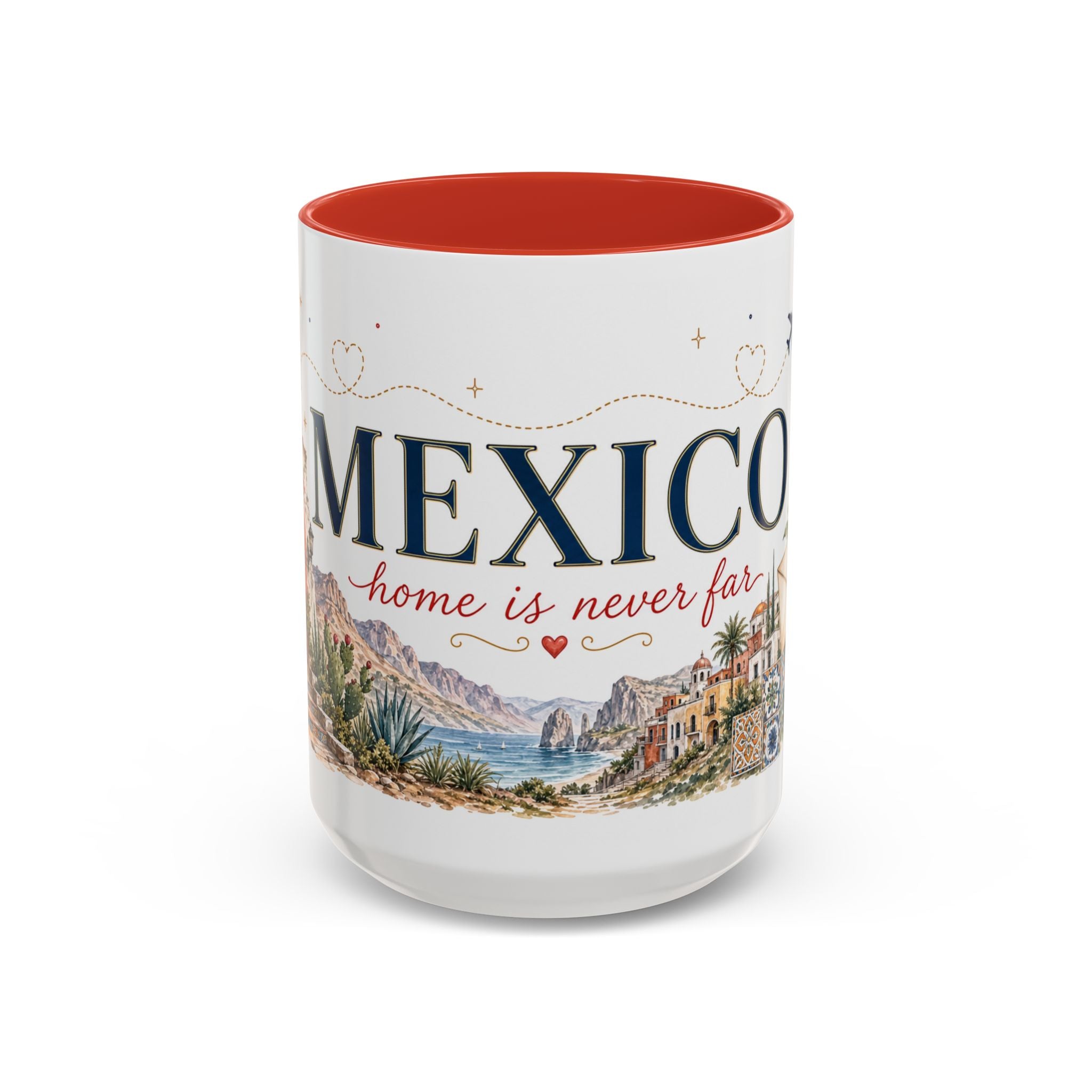Mexico Home Country Mug | Moving Away Gift | Long Distance Friendship | 11 oz 15 oz Accent Mug