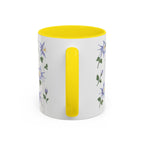 Colorado Rocky Mountain columbine Mug, State Flower Floral Coffee Cup, 11oz Botanical Gift