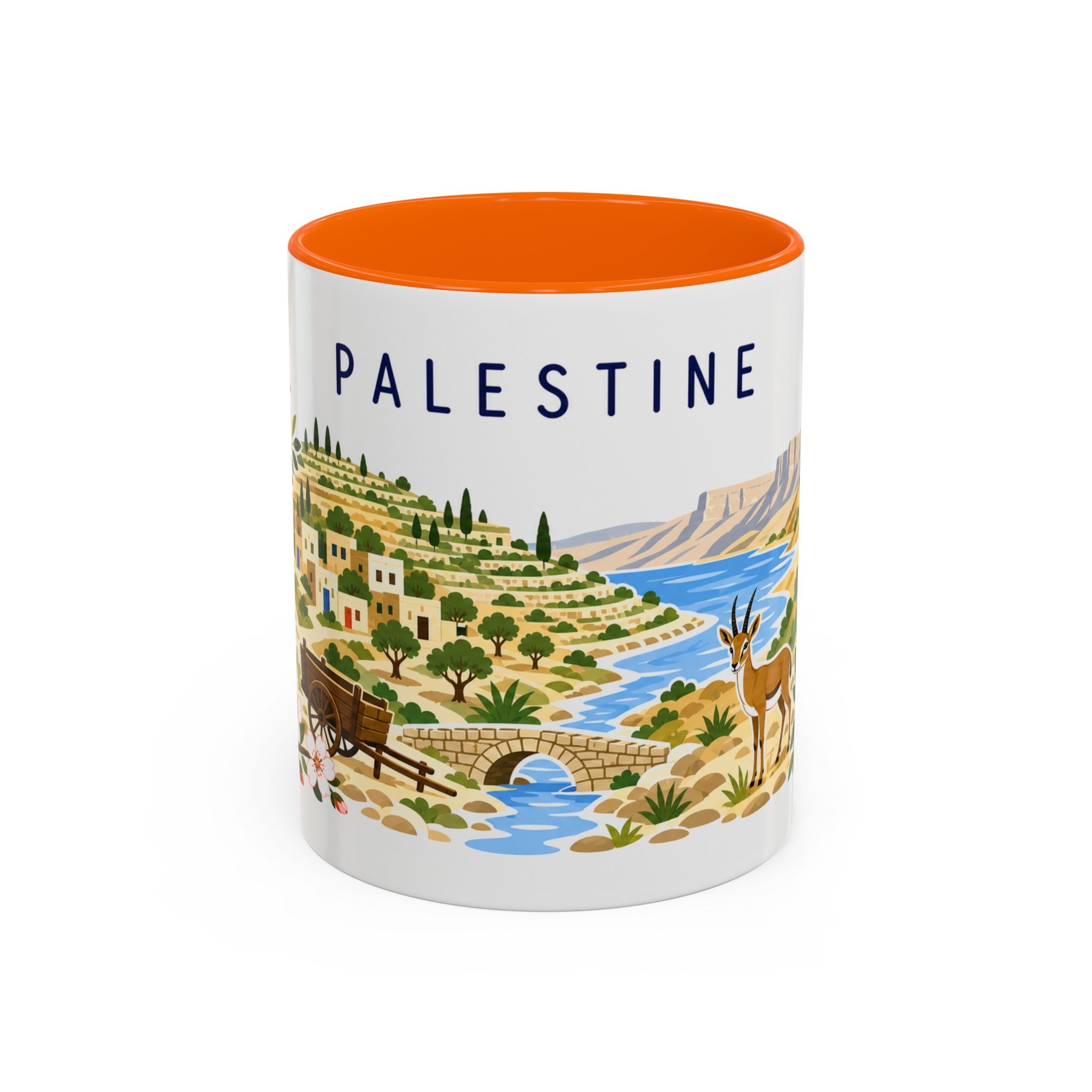 Palestine Coffee Mug | Travel Souvenir Accent Mug | Country Gift Ceramic Cup 11oz 15oz