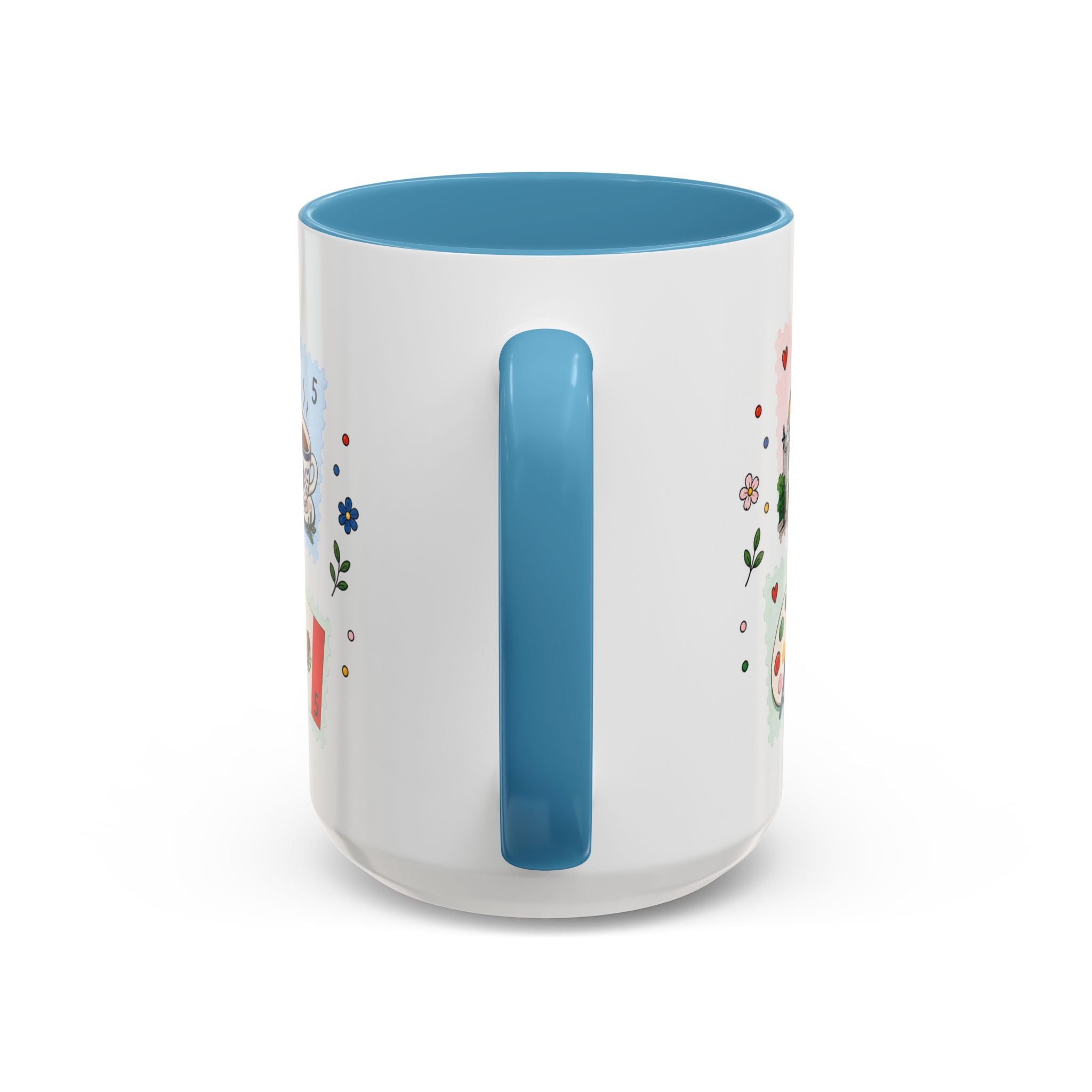 Mexico City Coffee Mug | Postage Stamp Collage Mug | Travel Souvenir Accent Cup 11oz 15oz