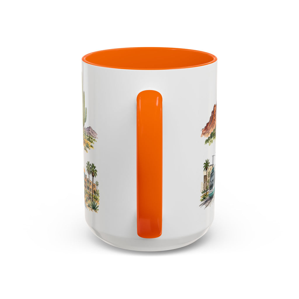 Phoenix Illustrated Travel Mug | City Souvenir Accent Coffee Mug | 11oz 15oz Ceramic Cup