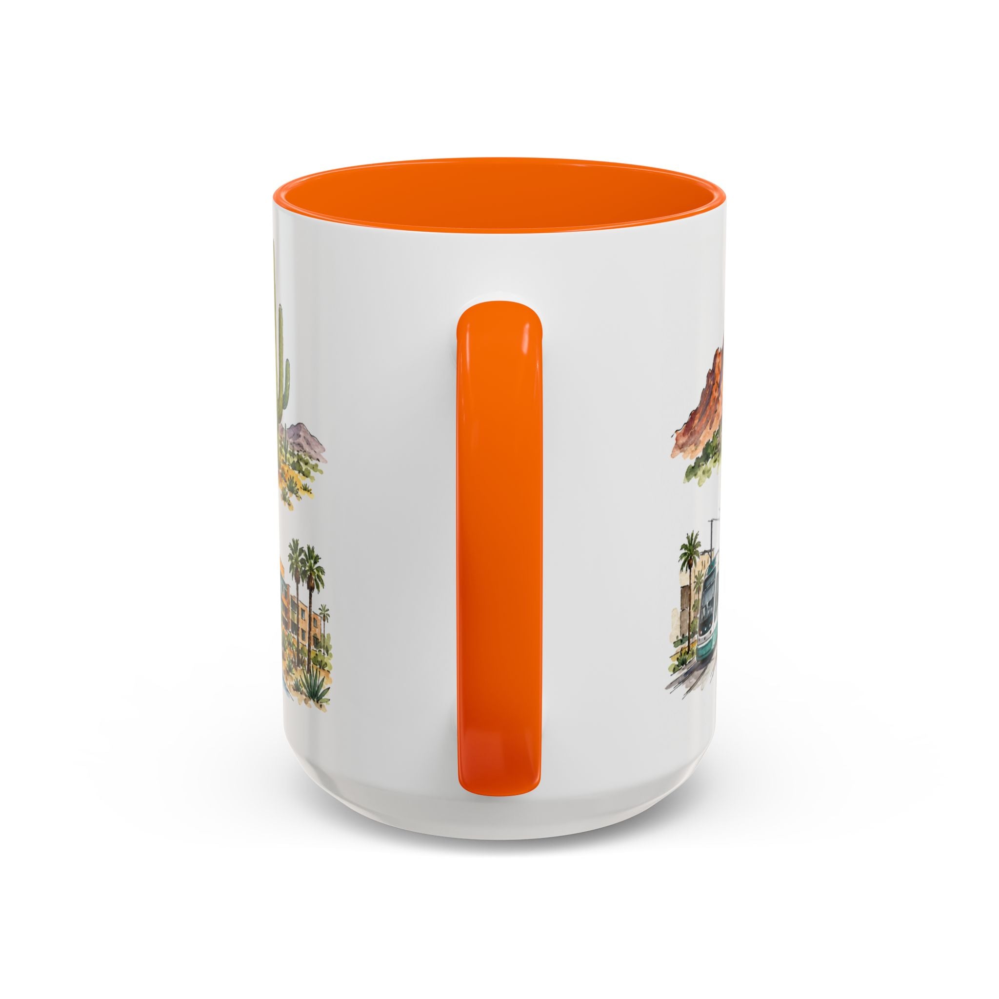 Phoenix Illustrated Travel Mug | City Souvenir Accent Coffee Mug | 11oz 15oz Ceramic Cup