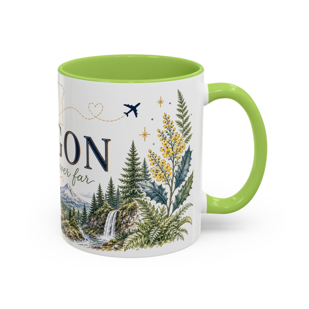 Oregon State Mug | Moving Away, Long Distance Friendship Gift | 11oz 15oz Accent Mug