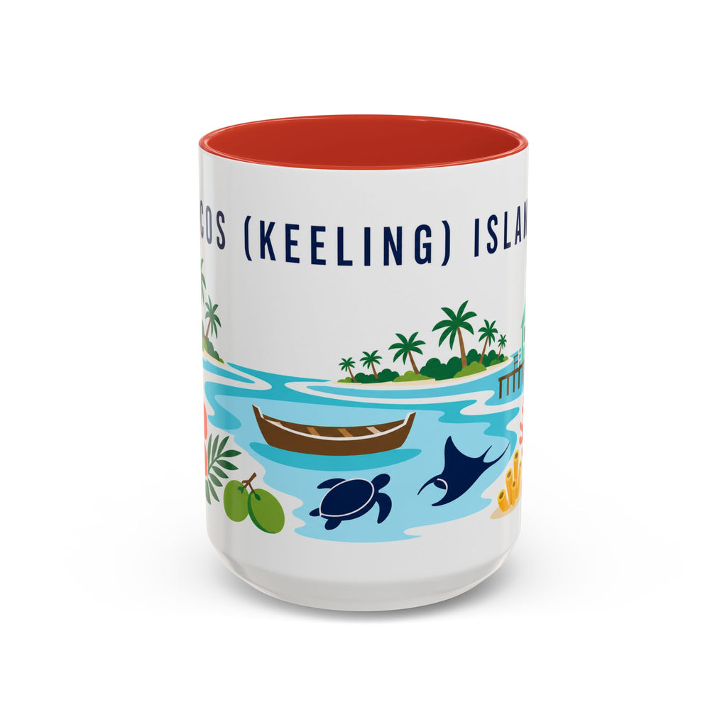Cocos (Keeling) Islands Coffee Mug | Travel Souvenir Accent Mug | Country Gift Ceramic Cup 11oz 15oz