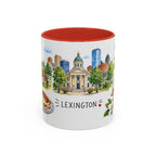 Lexington Illustrated Travel Mug | City Souvenir Accent Coffee Mug | 11oz 15oz Ceramic Cup