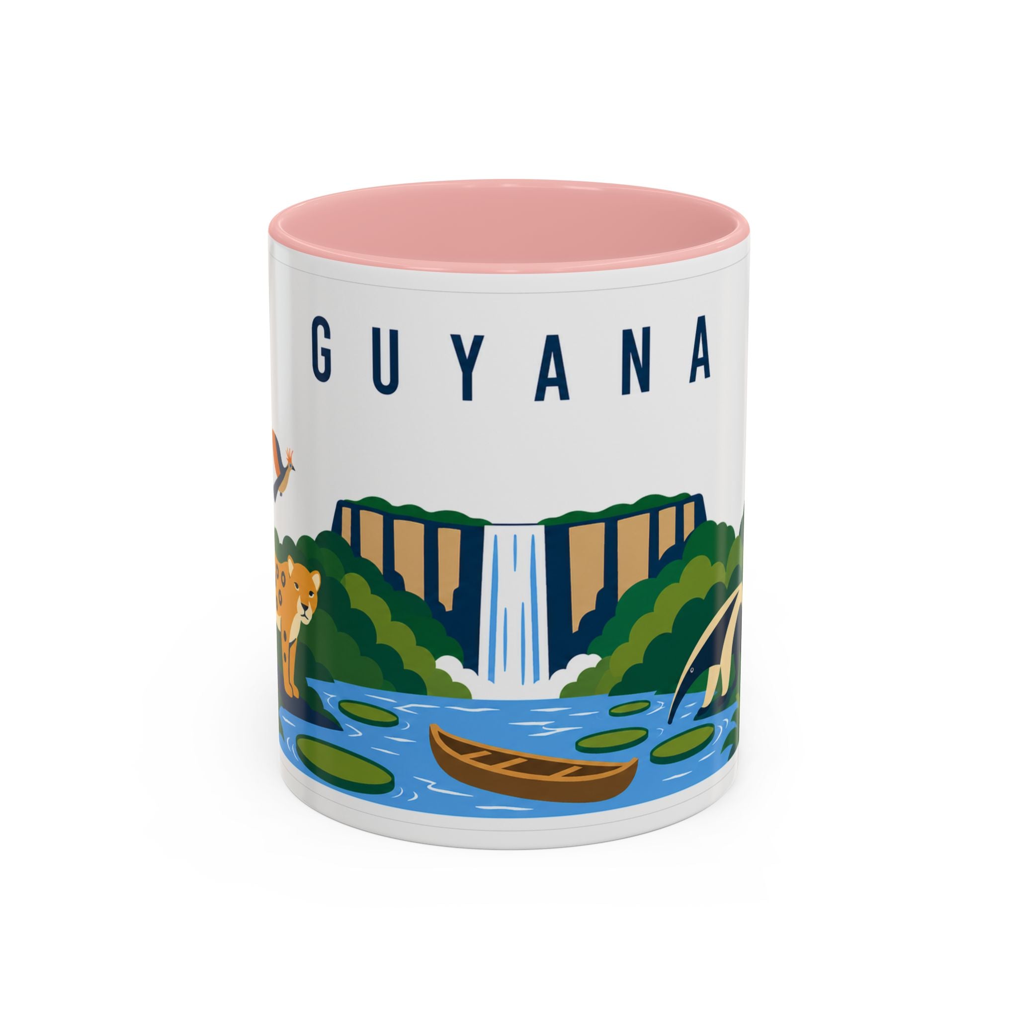 Guyana Coffee Mug | Travel Souvenir Accent Mug | Country Gift Ceramic Cup 11oz 15oz