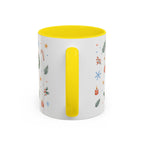 Christmas Mug | Watercolor Tree Gifts Wreath Holiday Cup | Accent Coffee Mug 11oz 15oz