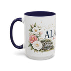 Alabama State Map Mug | Coastal Scenery, Botanical Accents, Homesick Gift
