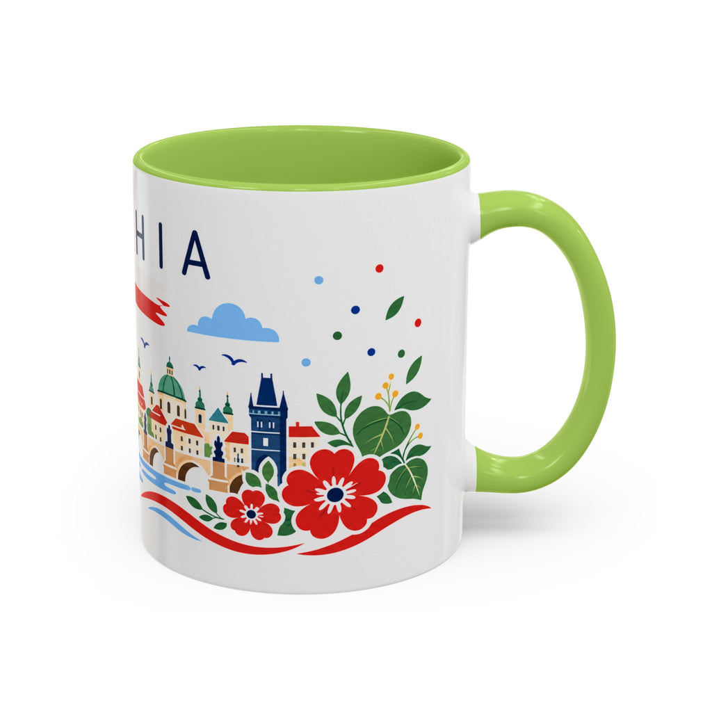 Czechia Coffee Mug | Travel Souvenir Accent Mug | Country Gift Ceramic Cup 11oz 15oz