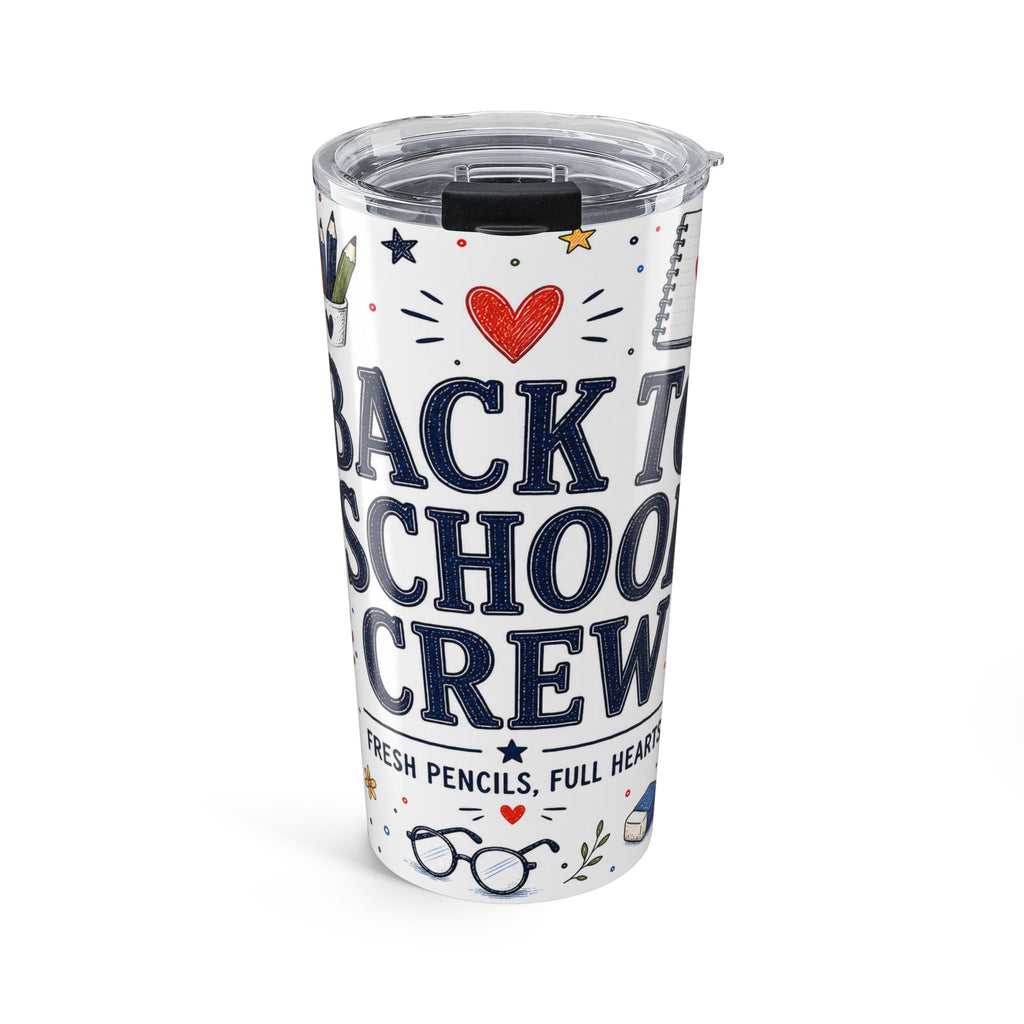 Back to School Crew 20oz Tumbler | Teacher Team Gift | Insulated Stainless Steel Travel Cup