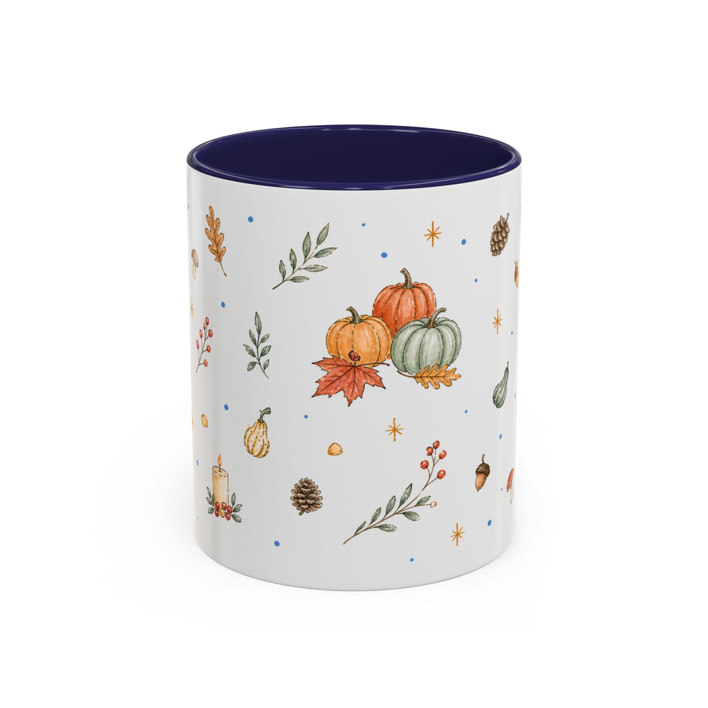 Thanksgiving Turkey Mug | Friendly Woodland Watercolor Gift | Autumn Accent Cup 11oz 15oz