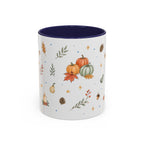 Thanksgiving Turkey Mug | Friendly Woodland Watercolor Gift | Autumn Accent Cup 11oz 15oz