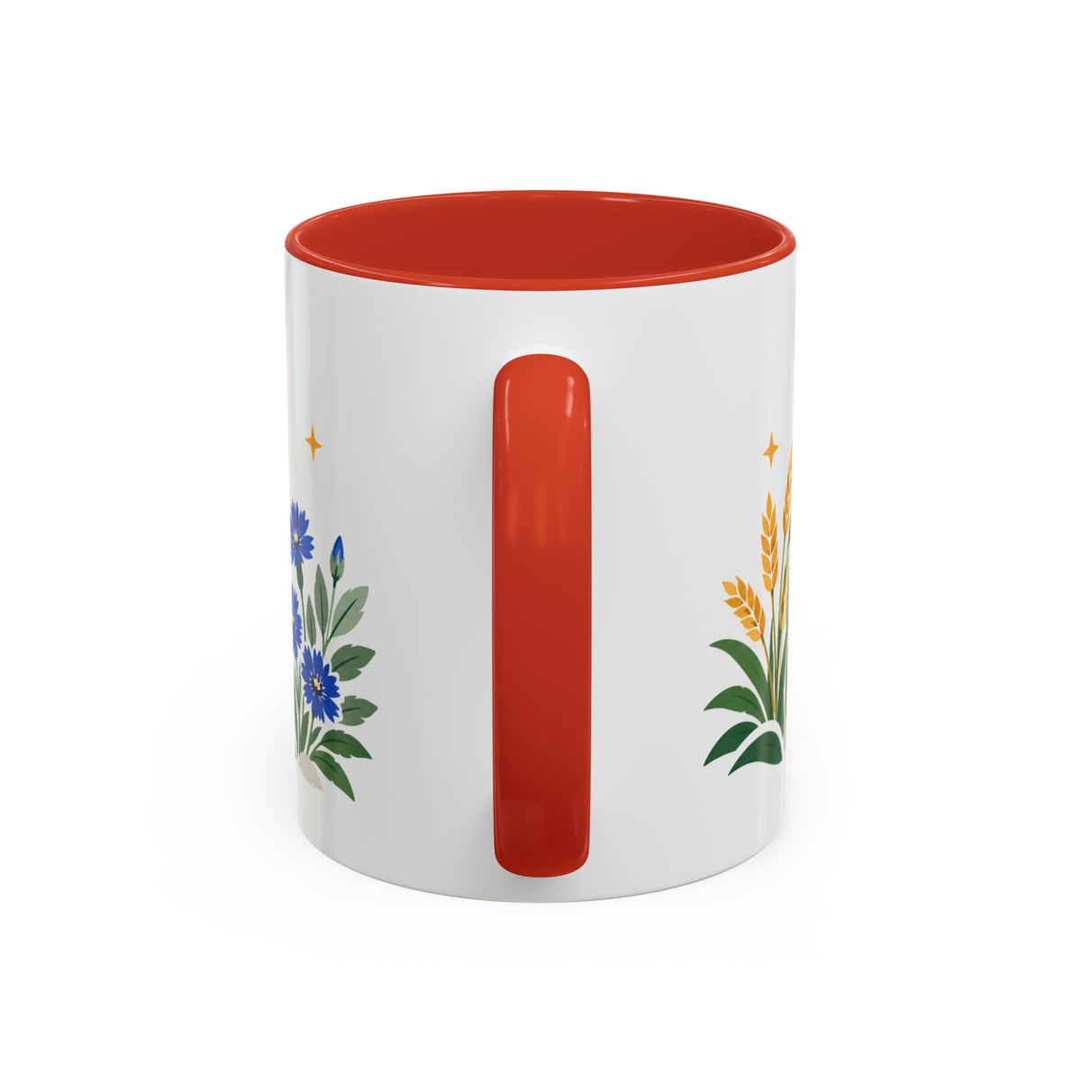 Virgo Zodiac Coffee Mug | Maiden and Wheat Design | Astrology Birthday Gift | 11 oz 15 oz Ceramic Accent Mug