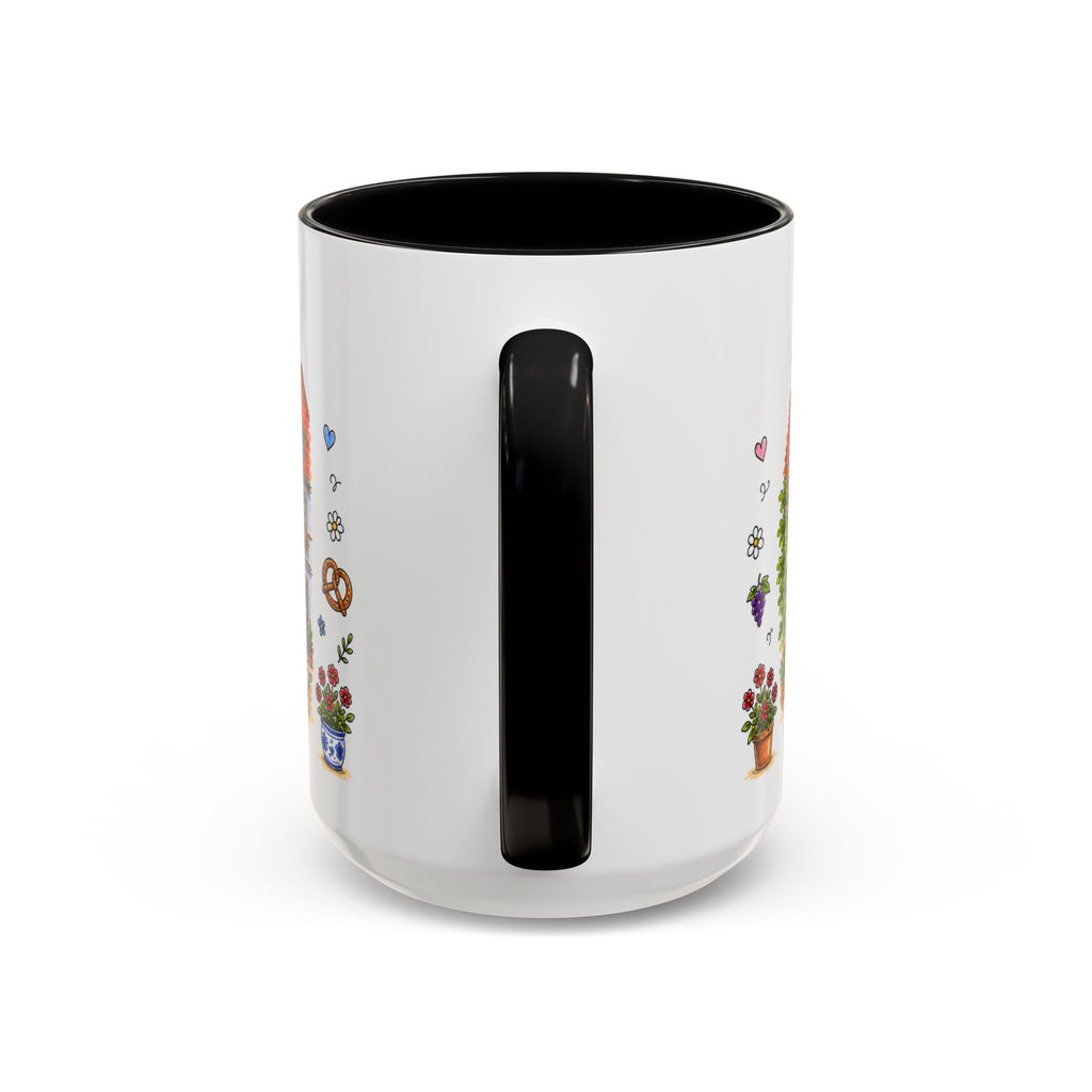 Rothenburg Illustrated Travel Mug | Germany Souvenir Accent Coffee Mug | 11oz 15oz Ceramic Cup