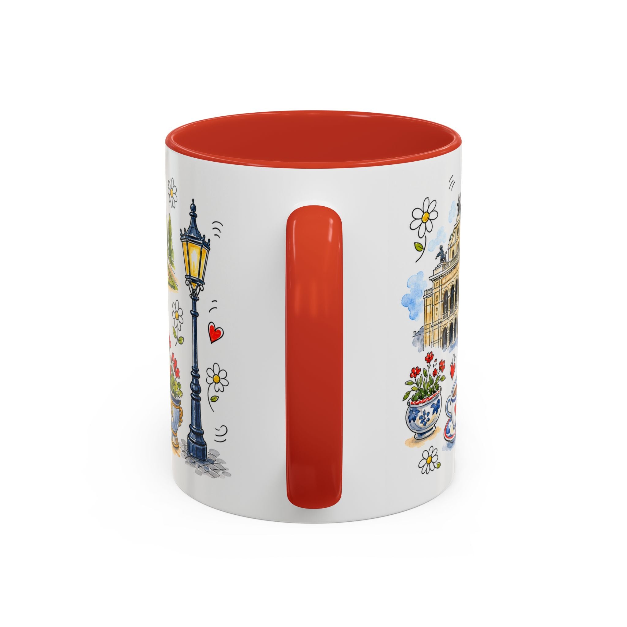 Vienna Travel Mug | European City Souvenir Accent Coffee Mug | 11oz 15oz Ceramic Cup